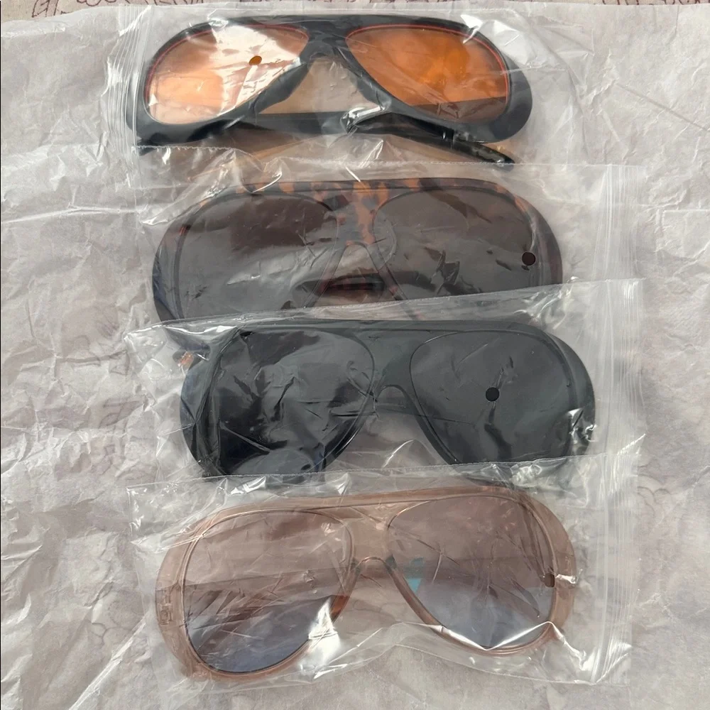 SHEIN Black, Orange, and Brown Sunglasses Collection - Picture 2 of 2